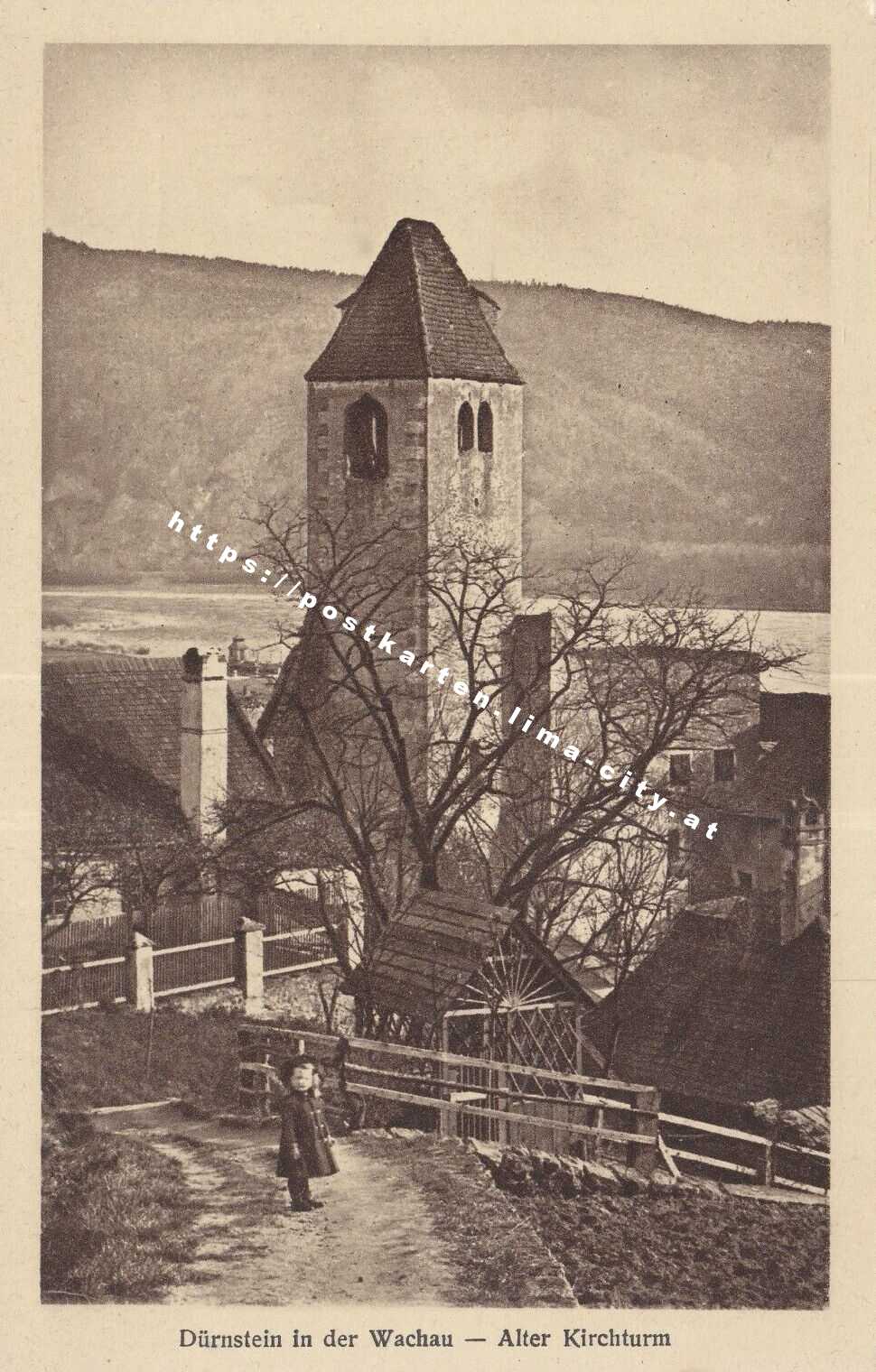 Dürnstein alter Kirchturm 1914